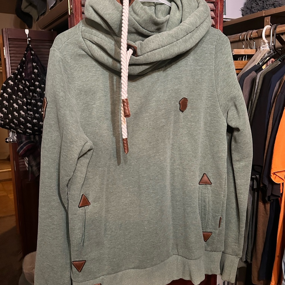 Naketano Green Cowl Neck Sweater